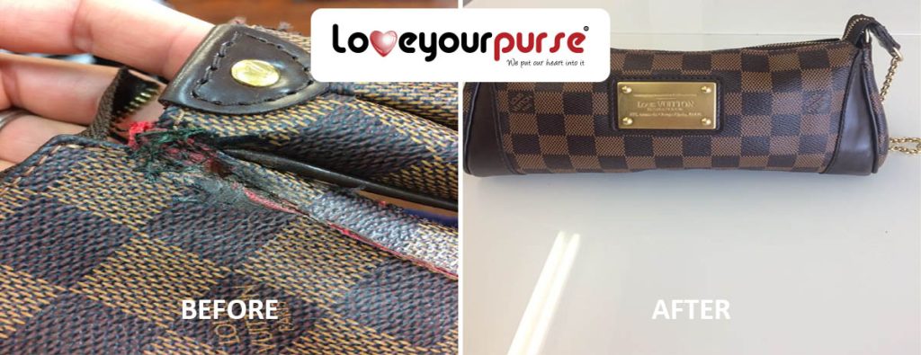 leather panel louis vuitton purse repair